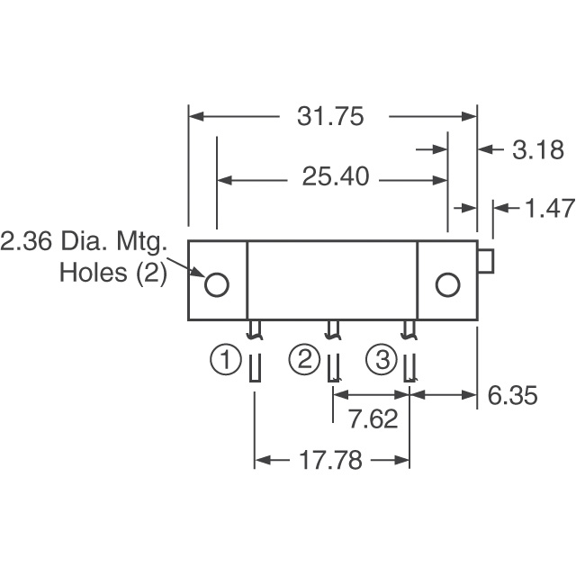 3057Y-1-102 Bourns Inc.  Trimmer Potentiometers
